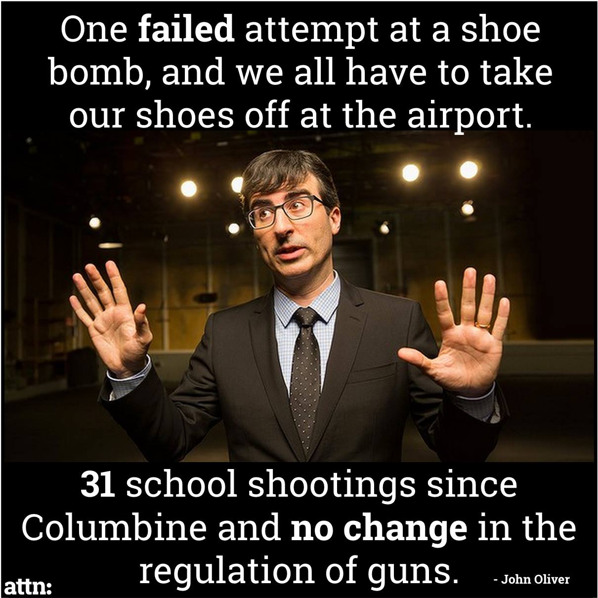 John Oliver Meme on Gun Control